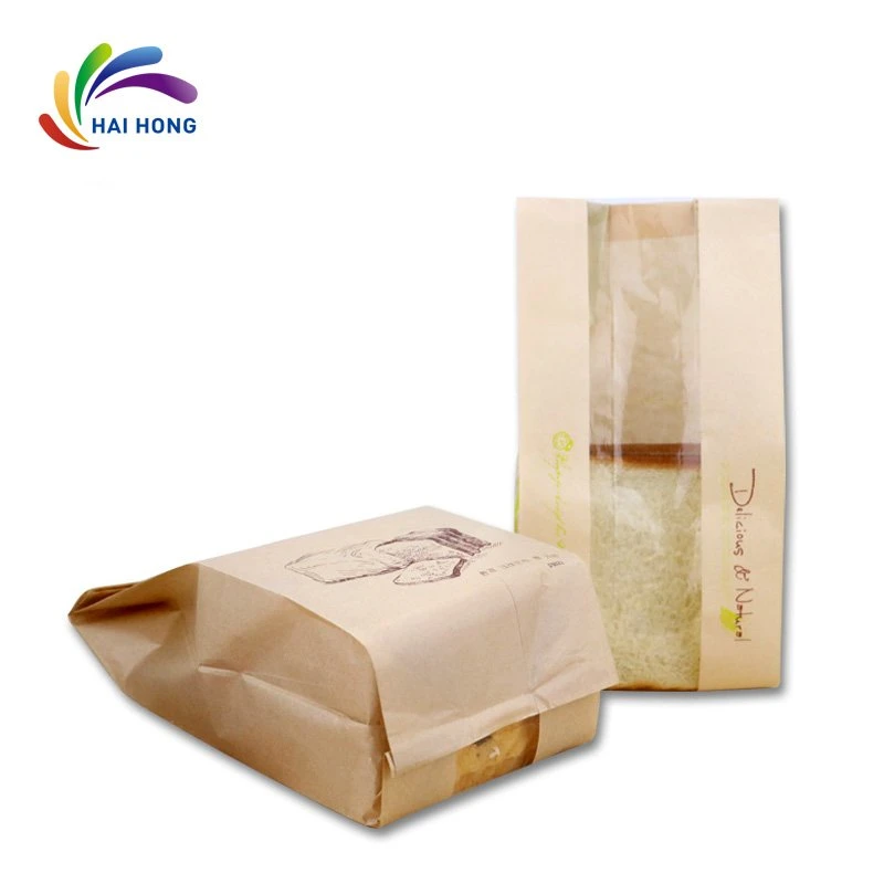 Transparent Paper Plastic Bag for Bread, Food Packaging, Toast The Packaging Bag