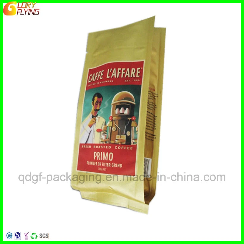 Standing Zipper Tea Bag for Packing Tea and Coffee/ Ziplock Coffee Packaging Pouch
