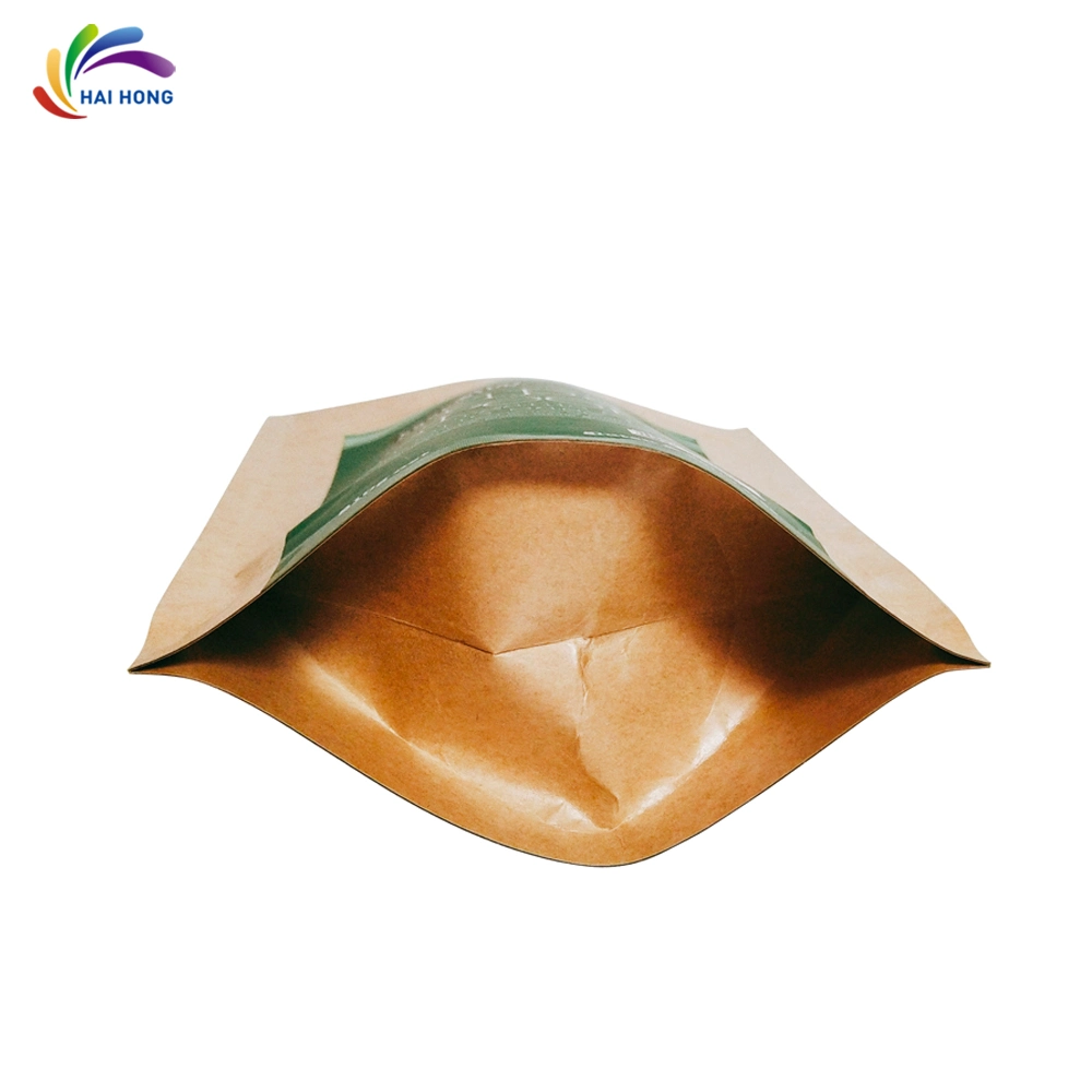 Recycle Stand up Pouch Zip Lock Dried Biodegradable Kraft Paper Bag Food Packaging Bag