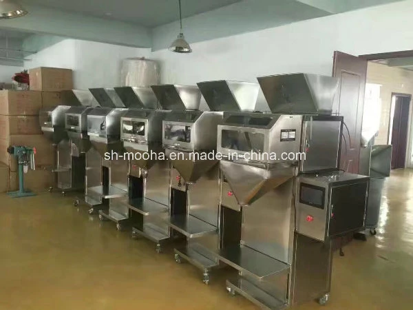 Semi Automatic Granule Beans Cashew Nuts Rice Beans Chickpeas Grain Bag Weigh Filler Filling Packaging Equipment
