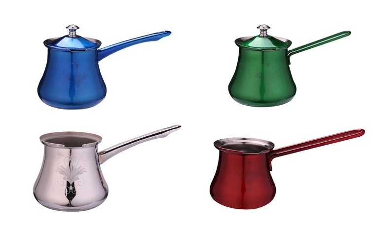 Stainless Steel Turkish Coffee Maker Pot - 6/12/24 Oz