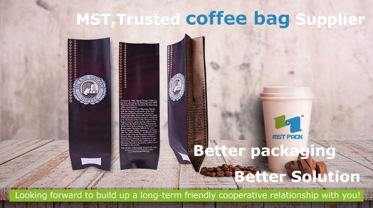 Flat Bottom Side Gusset Reusable Matt Black Coffee Bags