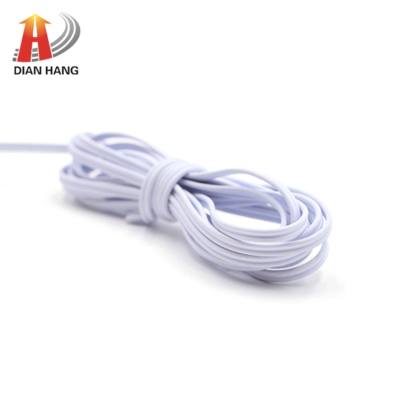 UV Resistant -40 to 125 Degree 300V Waterproof Ntc Insulated Double Row Temperature Sensor Cable PVC Insulated Control Wire Thinned Silver Customized Wire