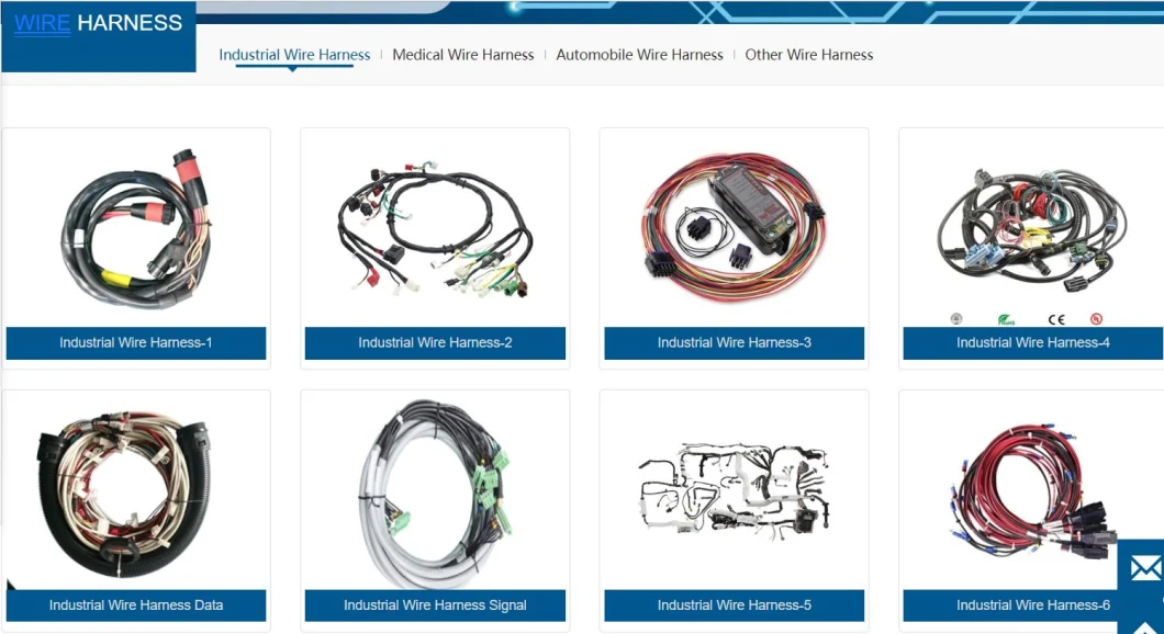 Industrial Equipment Control System Wire Harness Assembly