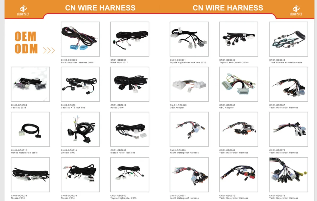 Factory Manufacturing Automotive Wire Harness /Electric Cable Assemblies Harness Car