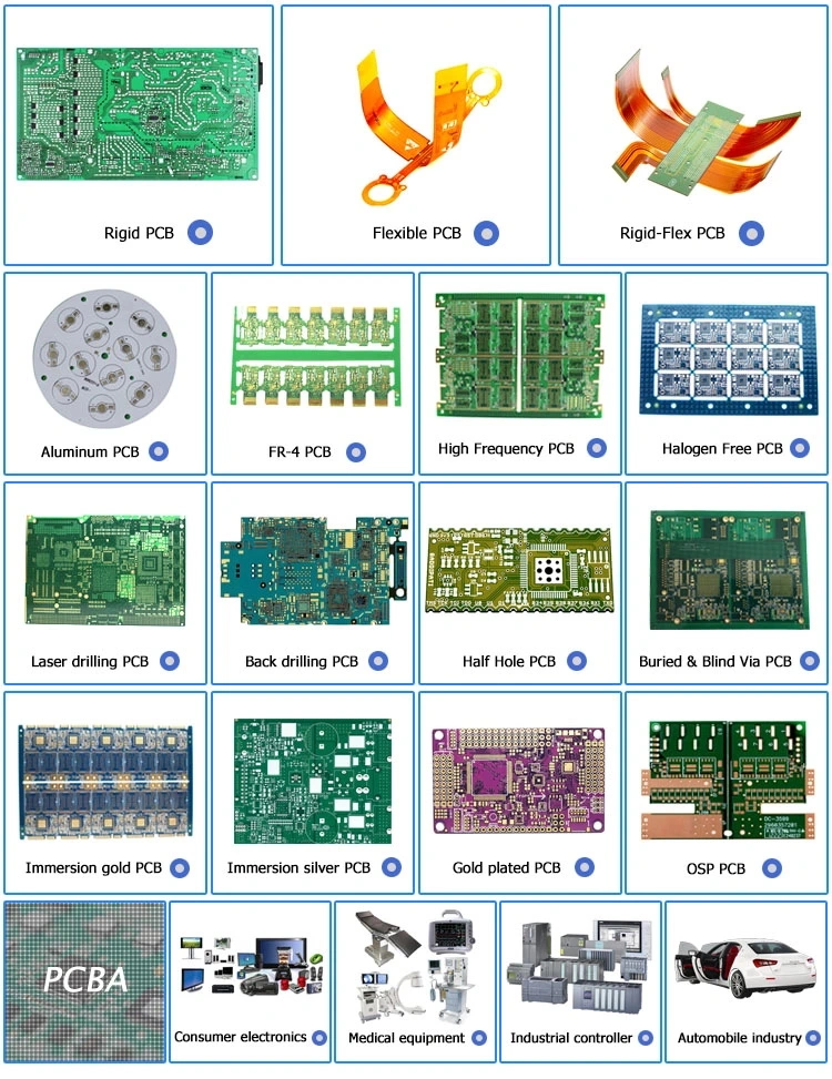 PCBA for RoHS Lead Free Fr4 6 Layer PCB PCBA SMT