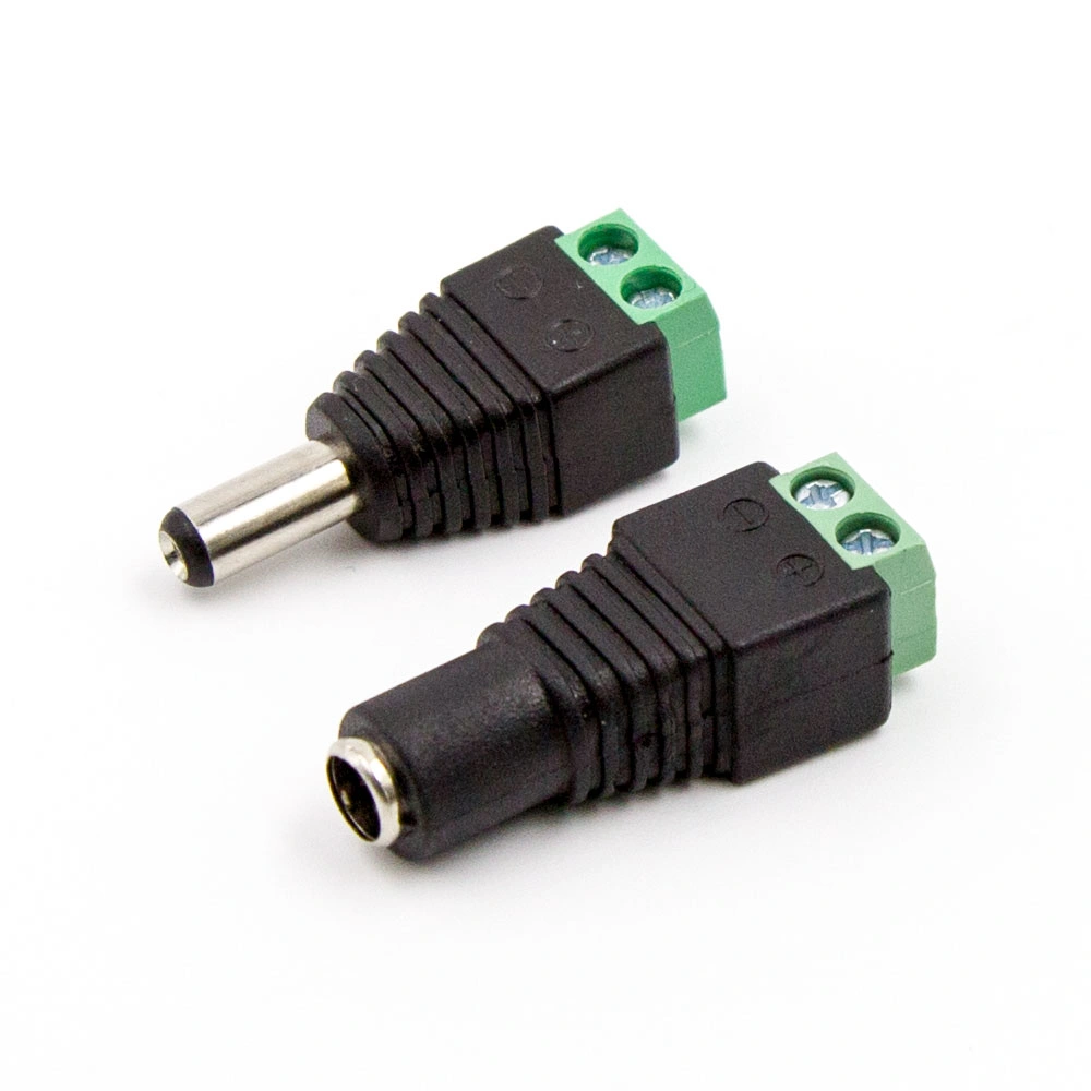 DC Power Male and Female 5.5 X 2.1mm Jack Adapter Cable Plug Connector