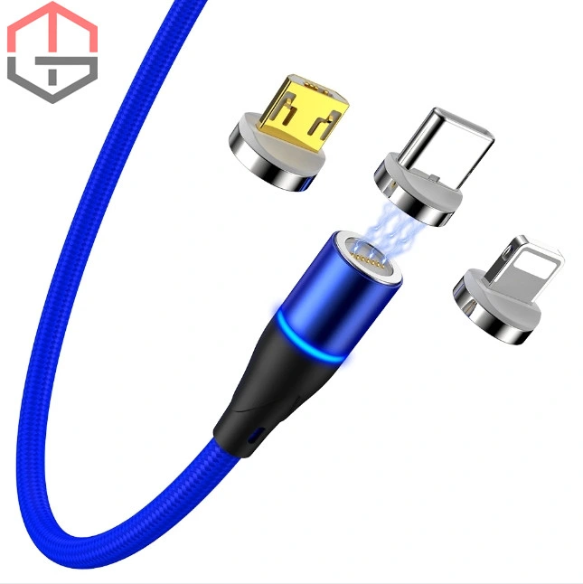 3 in 1 Magnetic Charging Cable Micro Mobile Charger USB Charging Cable No Data Magnetic USB Cable