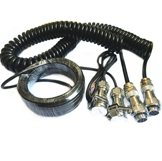 Vehicle Automotive Car Truck Trailer Electronic Spring Spiral PU Plug Cable Wiring Wire Harness