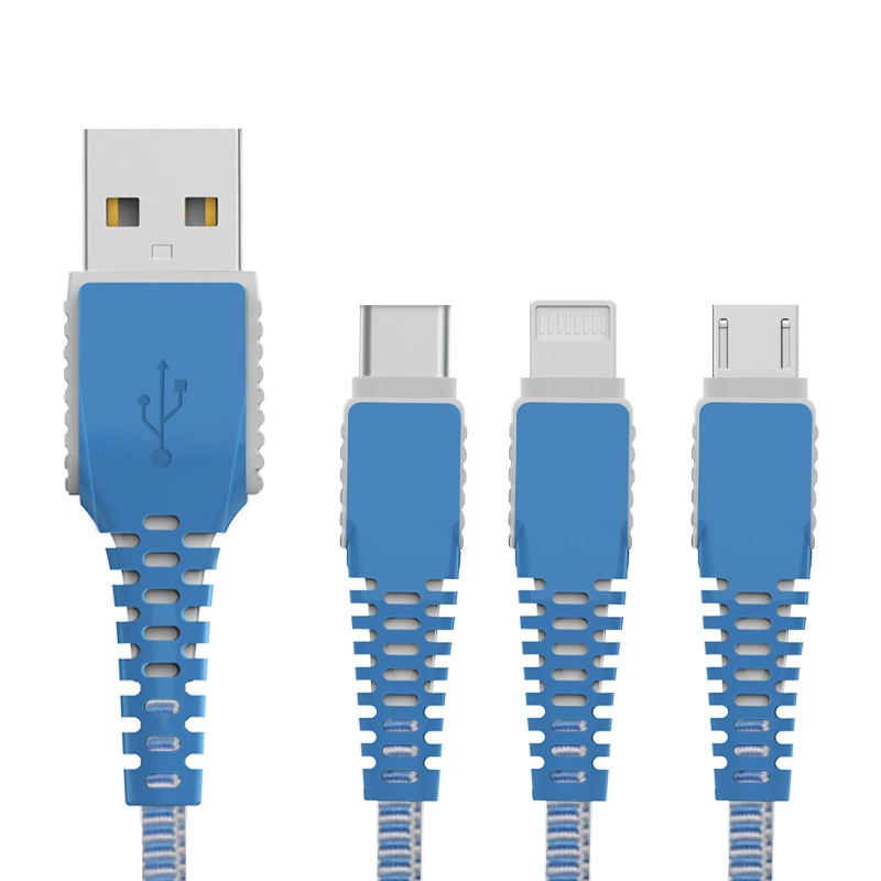 Cheap Price Long Tail V8 Cable Nylon Braided + PVC Mirco USB Cable for Mobile Phones