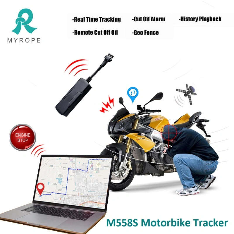 Rope Track Anti- Theft Acc Detection Motorcycle Monitoring GPS Tracking Device for Scooter/Ebike