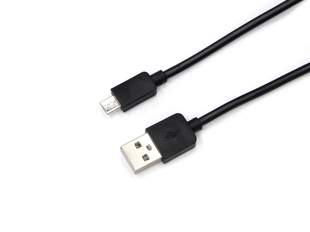 1m/2m/3m PVC Factory Cheap Price Black Micro USB Cable Charger OEM Data USB Cable 5V2a/1A 8pin Type C USB Data Charging Cable