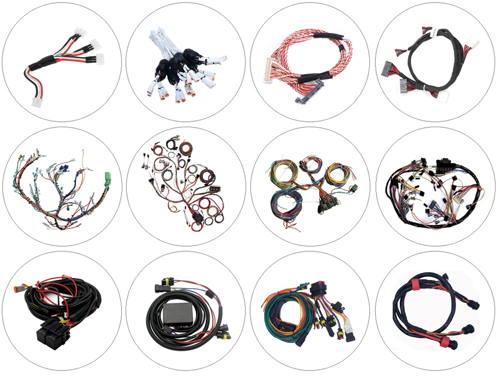 OEM Customized Cable Assembly Wiring Harness with Terminal Connector, FFC Cable Wire Harness