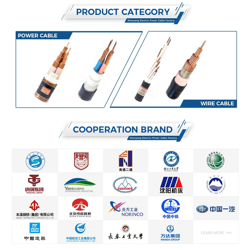 Shenguan Aluminum Power Cable Factory PVC Power Cable Coaxial ABC Cable Flat Wire Electrical Wire Overhead