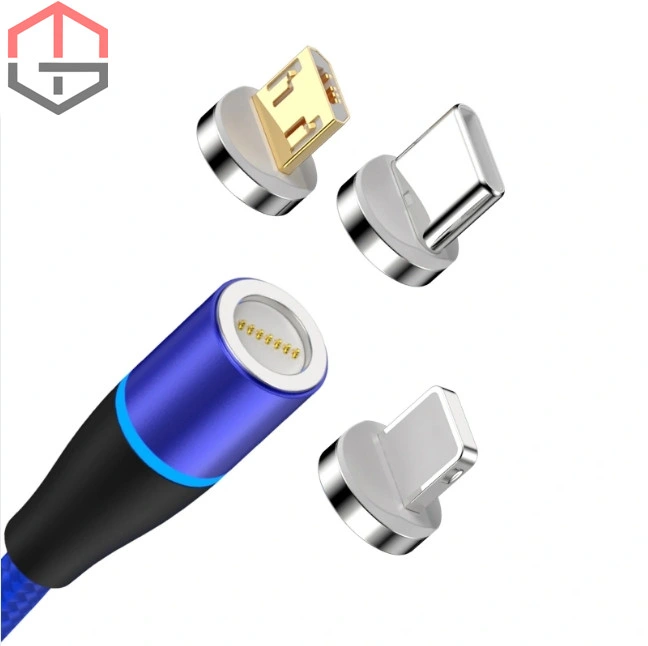 3 in 1 Magnetic Charging Cable Micro Mobile Charger USB Charging Cable No Data Magnetic USB Cable