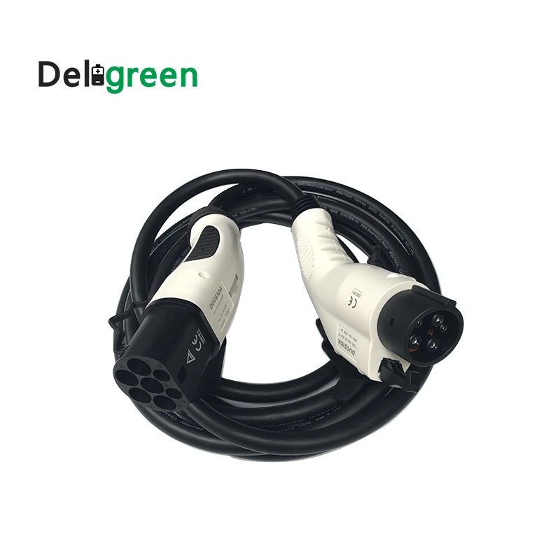 16A Type1 to Type2 Fast EV Charging Cable Plugs for Charging Station