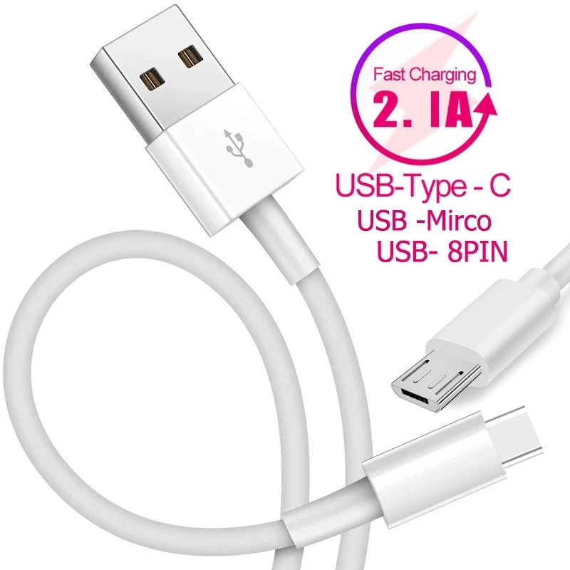 Mobile Data Cable 2A PVC USB Data Cable USB Type C Charger Cable