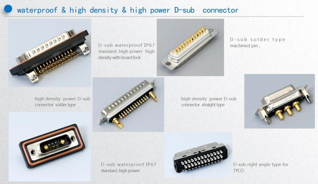 17W2 Coaxial Connector Power Connector D-SUB Connector