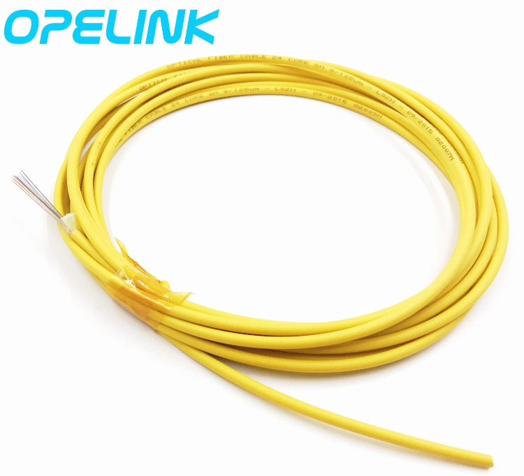 Single Jacket Micro Cable 24 Fiber Singlemode Optical Fiber Cable