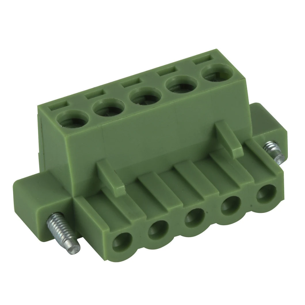 5.08mm Pitch Male Female Pluggable Terminal Blocks with Two Ears PCB Screw Terminal Blocks
