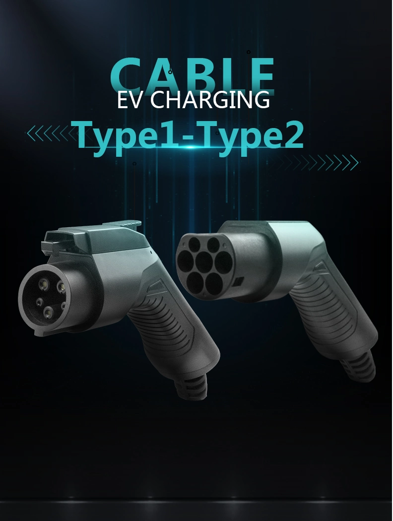 IEC 62196 Type2 32A 7kw EV Charging Cable for EV Wallbox