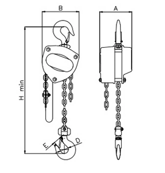 Kito Type Manual Chain Hoist /Chain Block