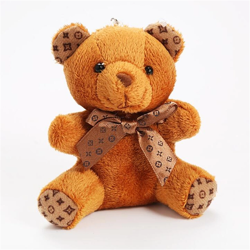 Cute Funny Black Stuffed with Foot Fluffy Plush Family Brown Teddy Bear