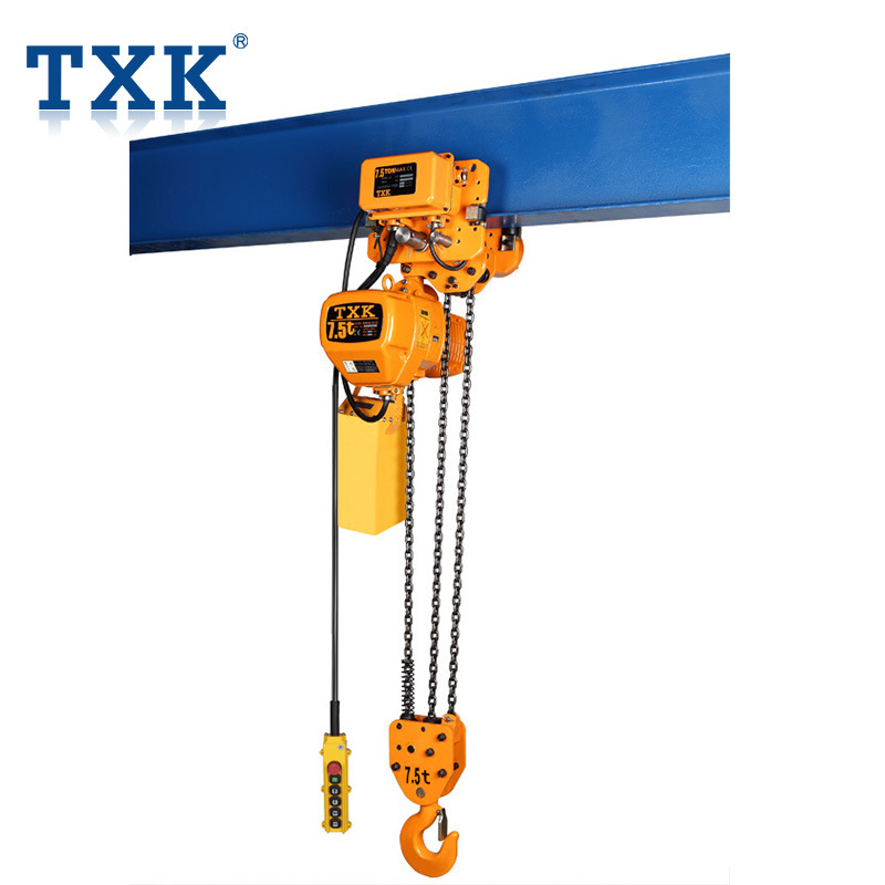 Traveling Hoist 7.5 Ton Single Speed Electric Chain Hoist with Trolley