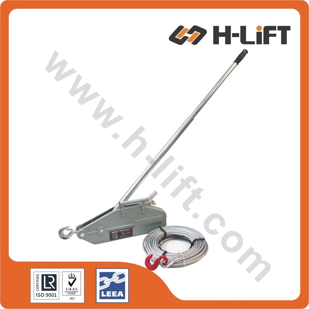 0.8t-5.4t Wire Rope Pulling Hoist / Wire Rope Winch / Cable Puller/ Tirfor Winch