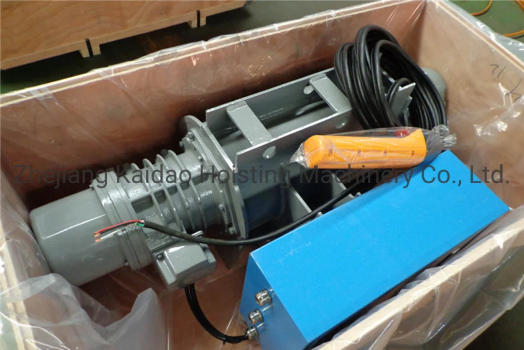 1 Ton Pulling Three Phase Lifting Electric Wire Rope Hoist