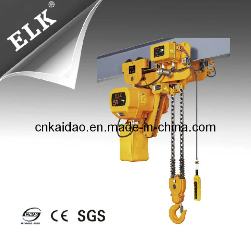 2 Falls Chains 5 Ton Ultra Low Headroom Electric Hoist
