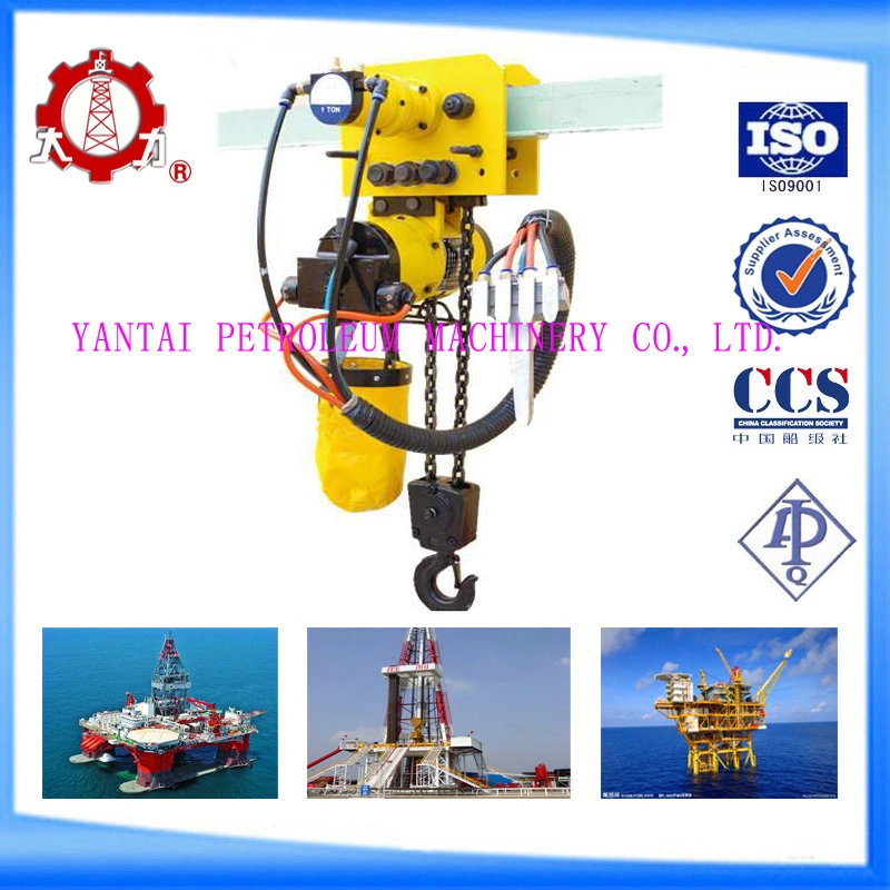 Heavy Duty 50ton Pulling Force Air Hoist with Air Trolly with Air Trolly