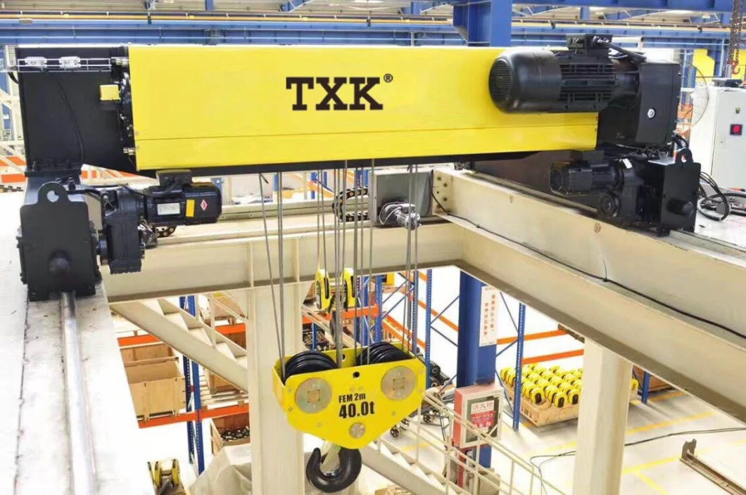 High Quality 16t 25t 50t European Style Double Girder Wire Rope Electric Hoist