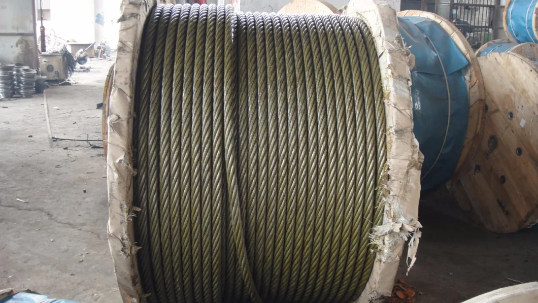 Left Hand Steel Wire Rope 6X19s+FC for Lifting and Hoisting