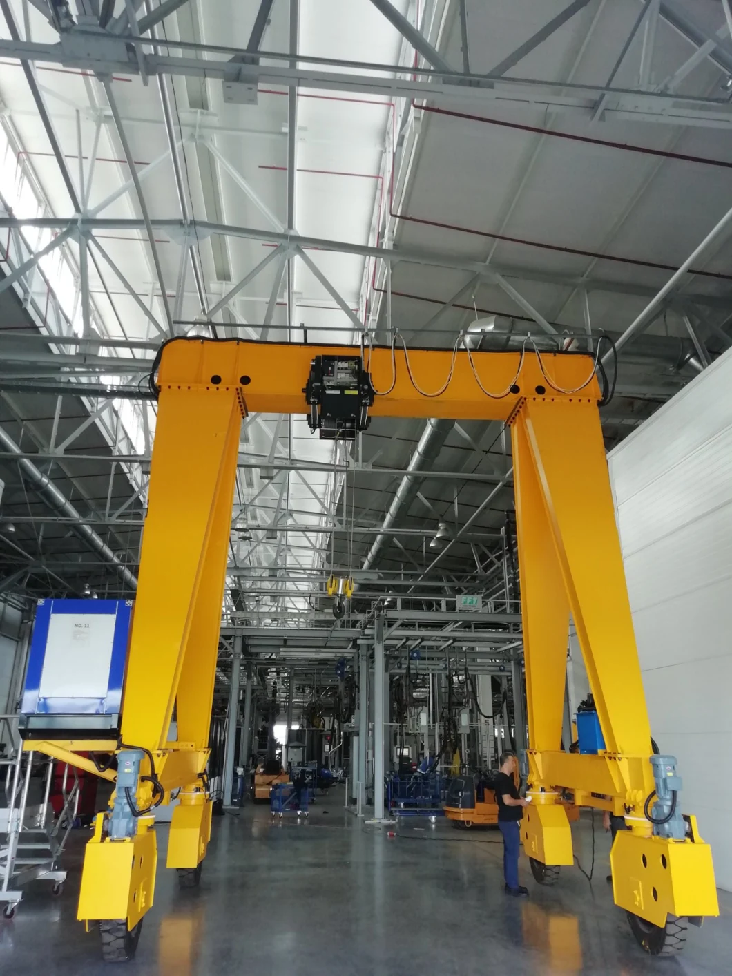 10ton Gantry Crane with Sew Eurodrive Motors Electric Hoists Rail Mounted Gantry Crane for Sale