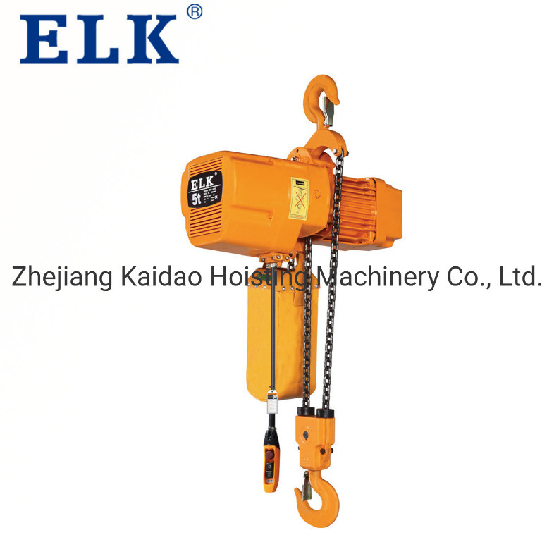 Elk High Quality 3ton Double Speed Electric Chain Hoist Crane