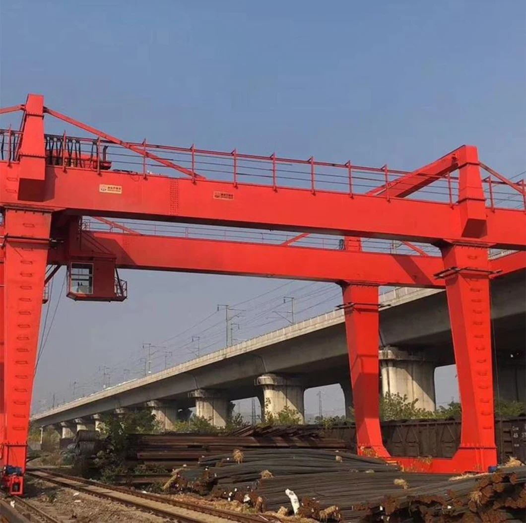 Mobile Portable Gantry Crane with Trolly and Electric Hoist