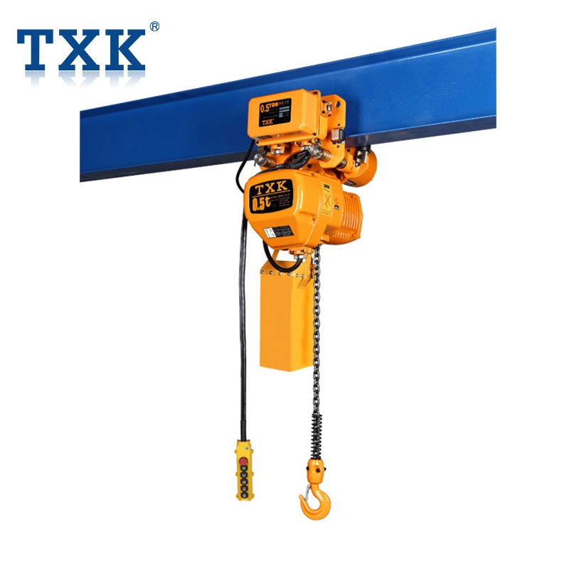 Traveling Hoist 0.5 Ton Single Speed Electric Chain Hoist with Trolley