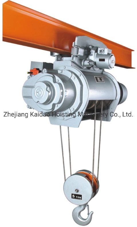 1 Ton Electric Wire Rope Hoist with Trolley H Beam