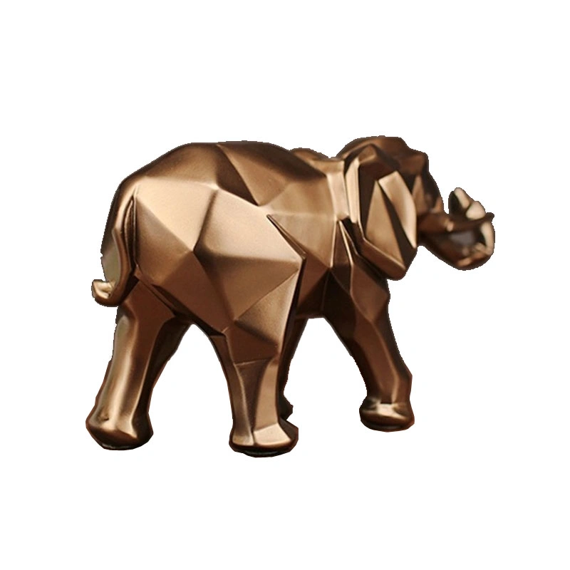Wholesale Resin Elephant Statues for Home Decoration Gold Elephant Statue for Sale