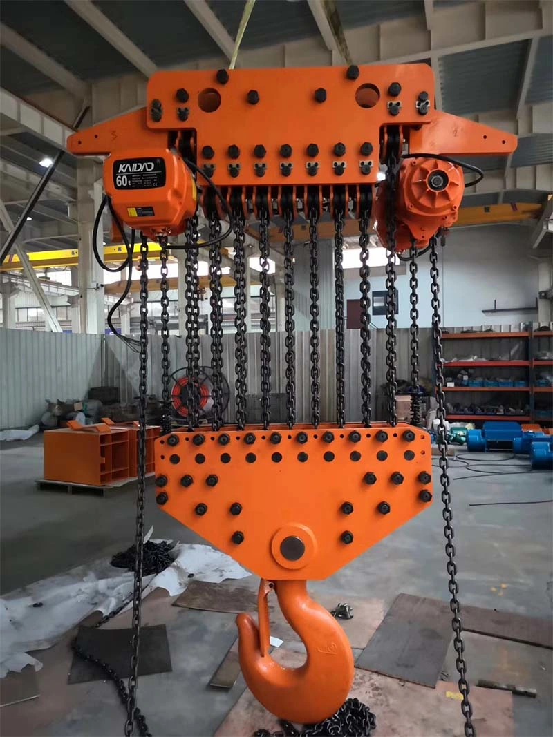60ton Double Speed Electric Chain Hoist Remote Control