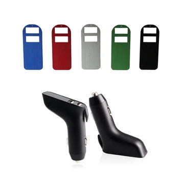 High Speed Charging Double USB Ports Car Charger with Window Breaker Seatbelt Cutter