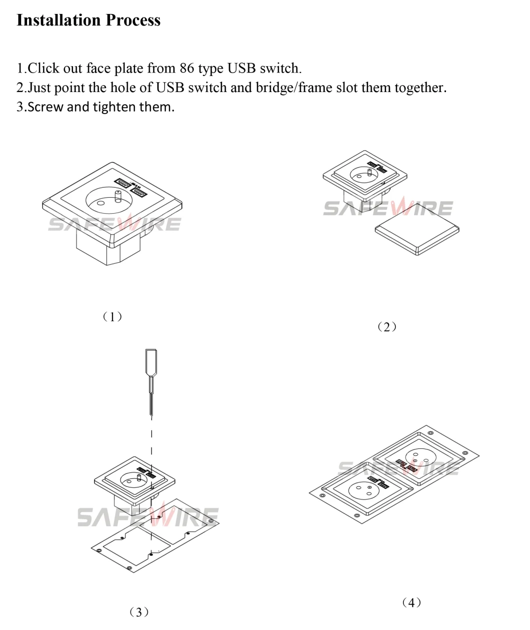 2.1A USB Socket Desktop Outlet Box / Power Management /USB Outlet