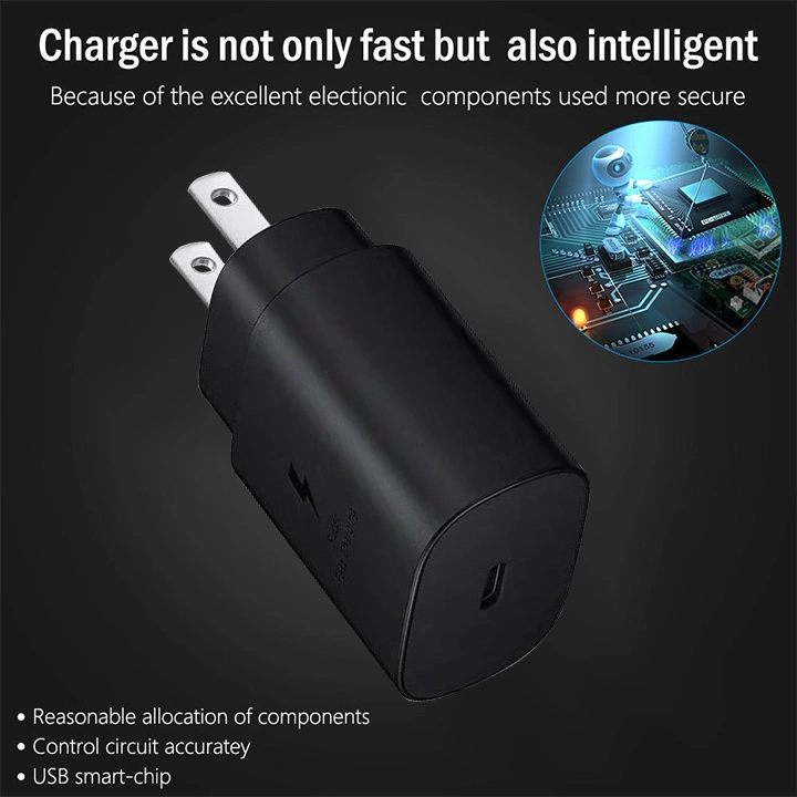 Super Fast Charging Pd 18W Charger for Samsung Note10 USB Type C Wall Charger