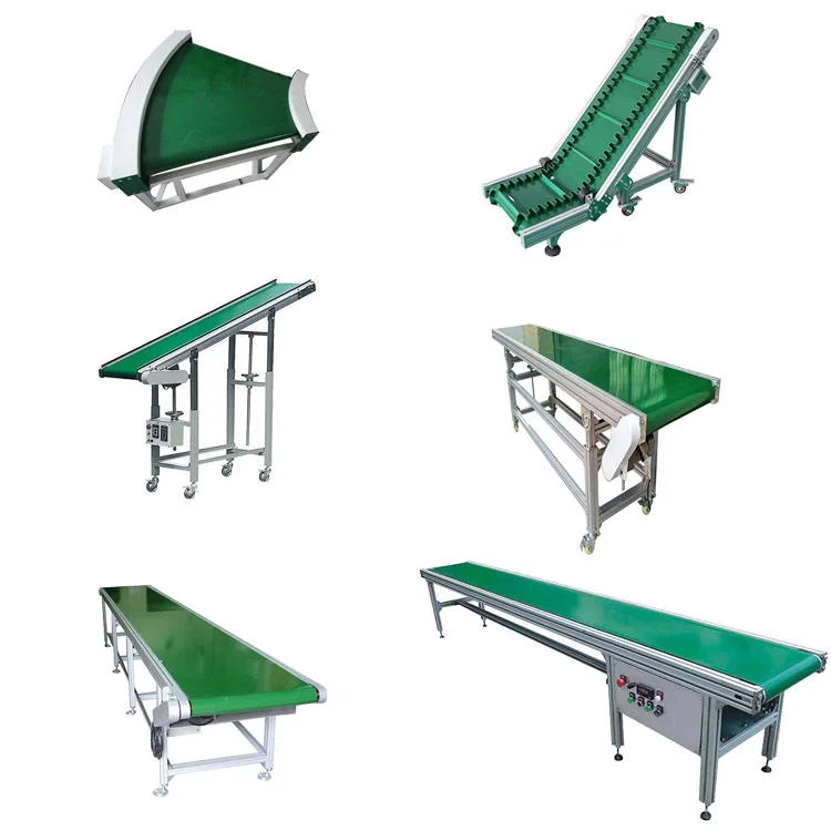 Adding Baffle Customized Green PVC Agriculture Machinery Conveyor Belt for Universal Assembly Line Packing Line