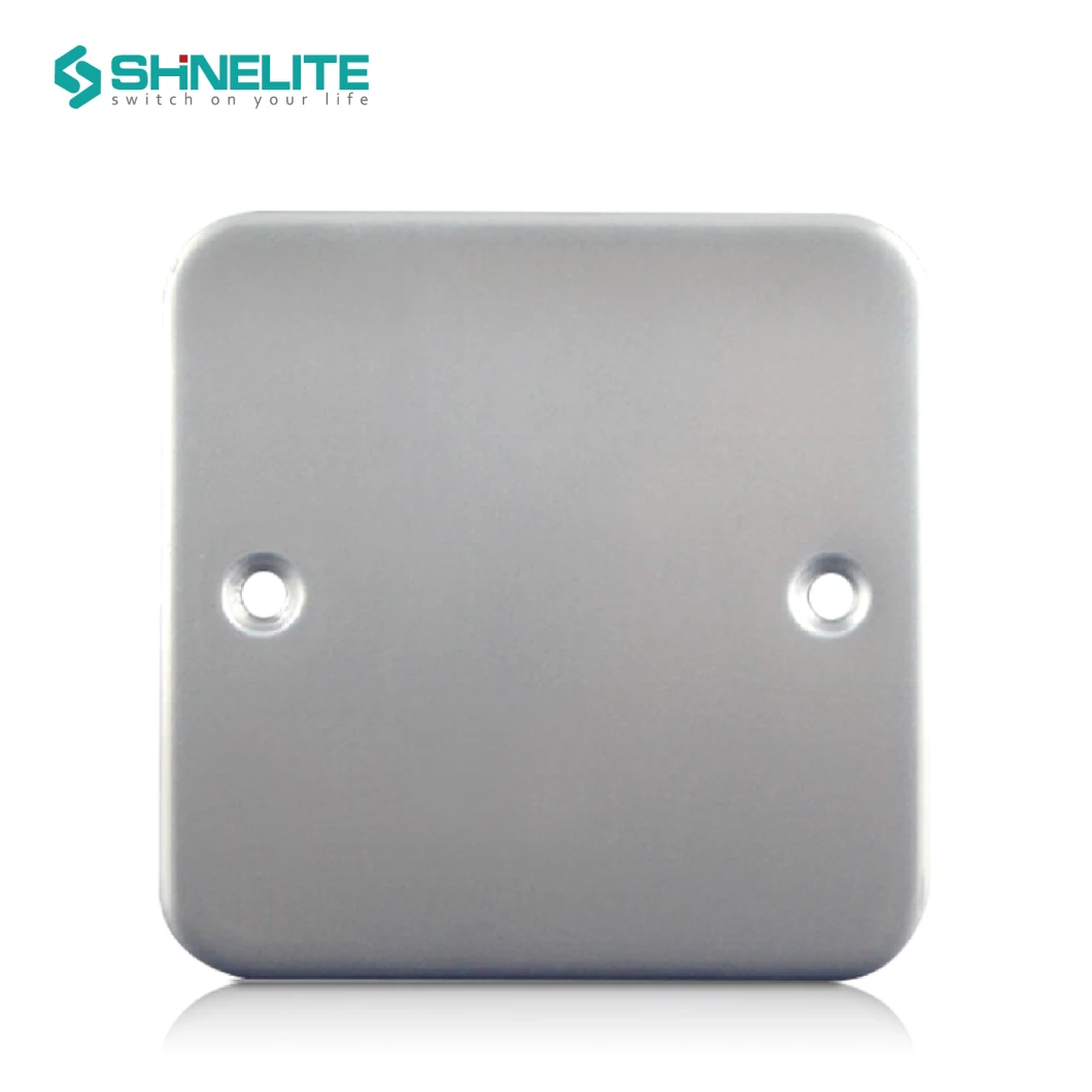 Metal Clad 1gang Switch Panel Chrome Color Chrome Blank Plate