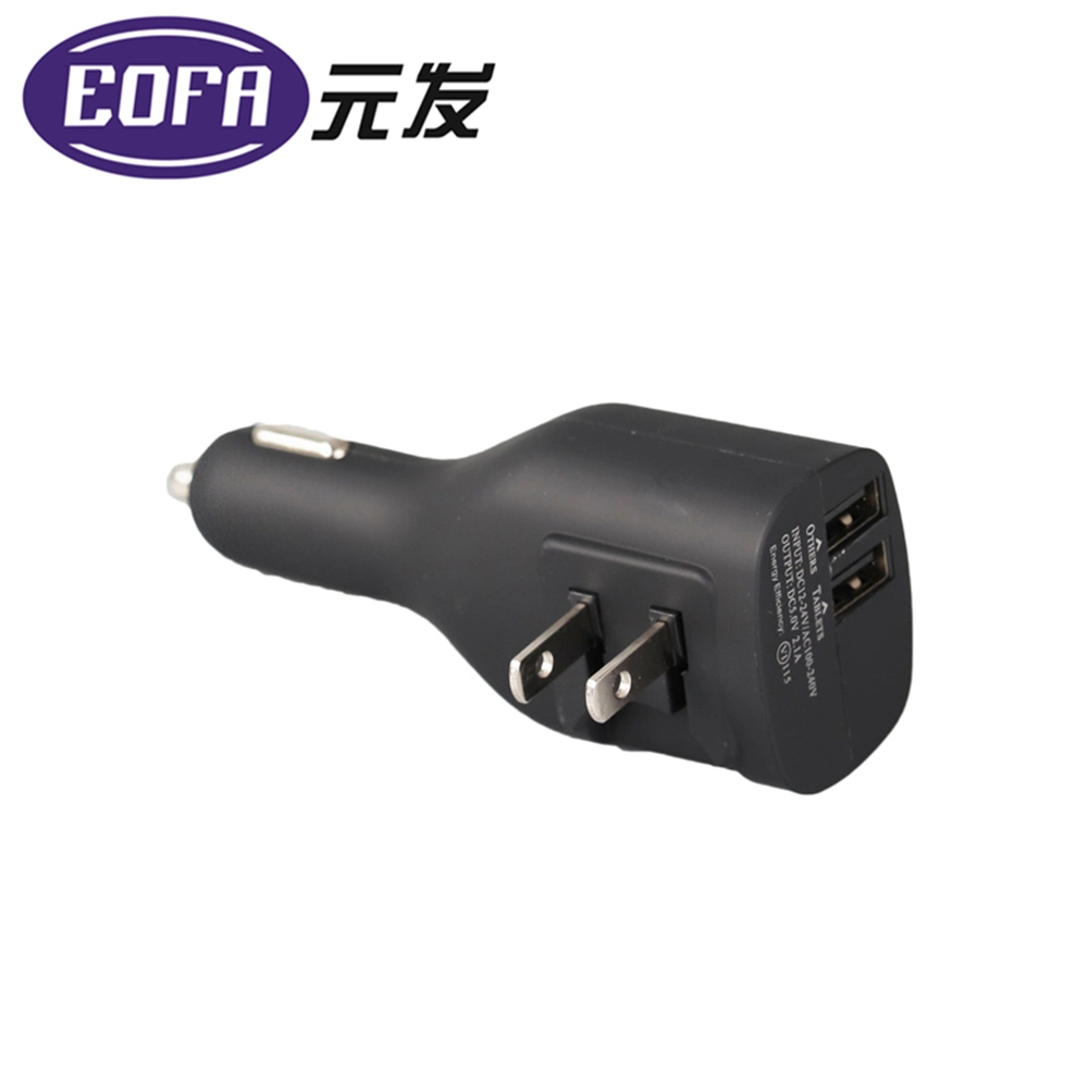 5V 2.1A Dual USB Car Charger Qi Wireless Charger