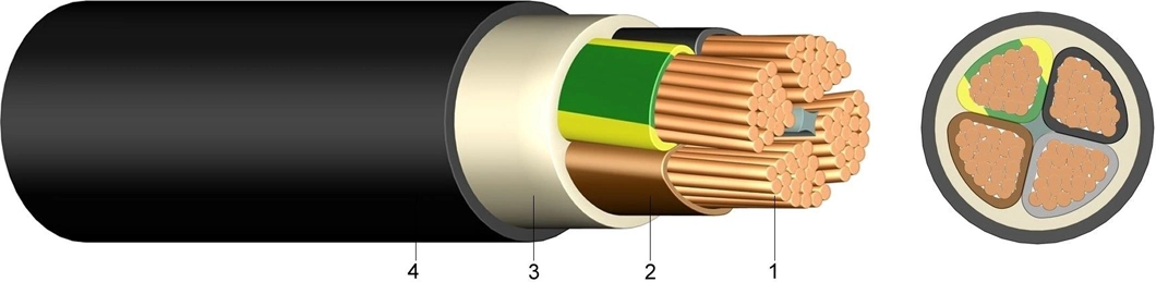 240mm 2 * 3c Duplex ABC Ariel Bundled Electrical Power ABC Cable