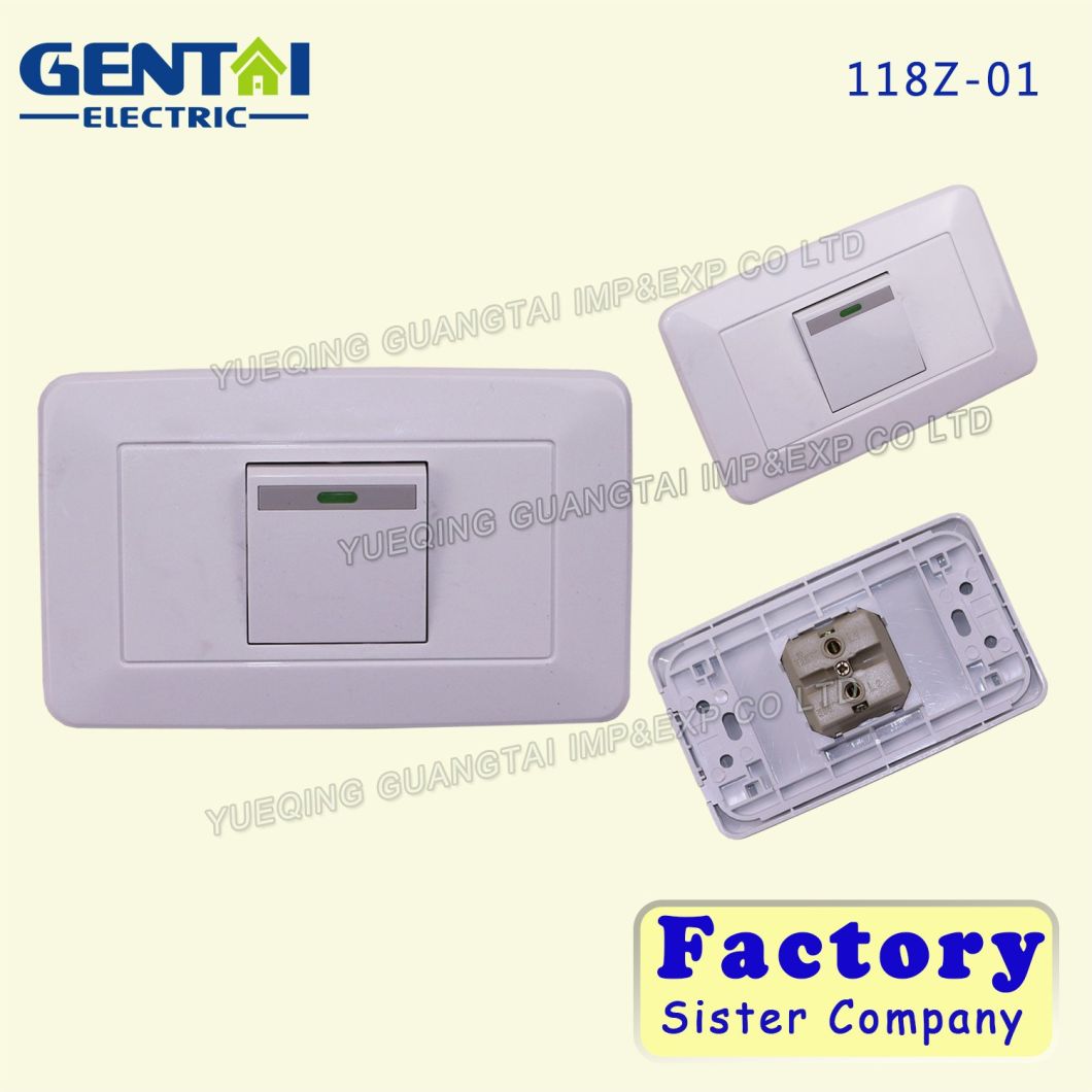 Hot Sale South American Type 1 Gang 2 Gang Electric Wall Switch