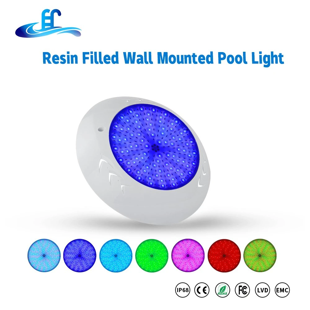 High Quality Switch Control 12V 18W RGB Wall Mounted LED Swimming Pool Light Underwater Light